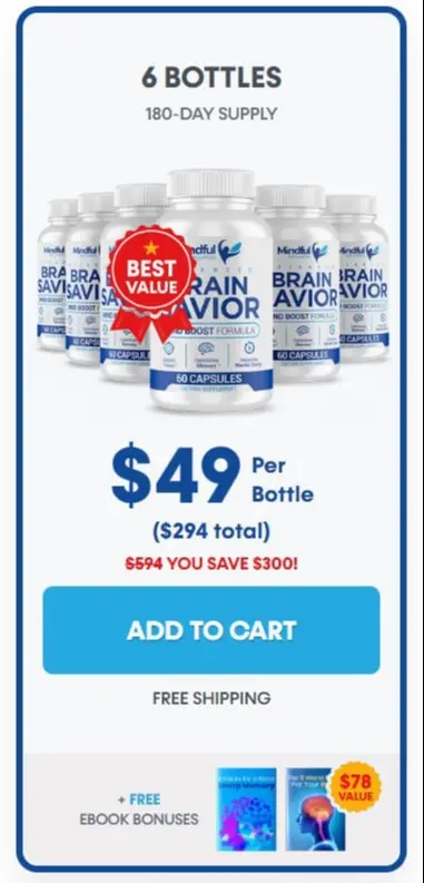Brain Savior 6 Bottle Price